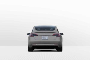 Silver-Metallic-Touch-Up-Paint-Back Tesla Model 3