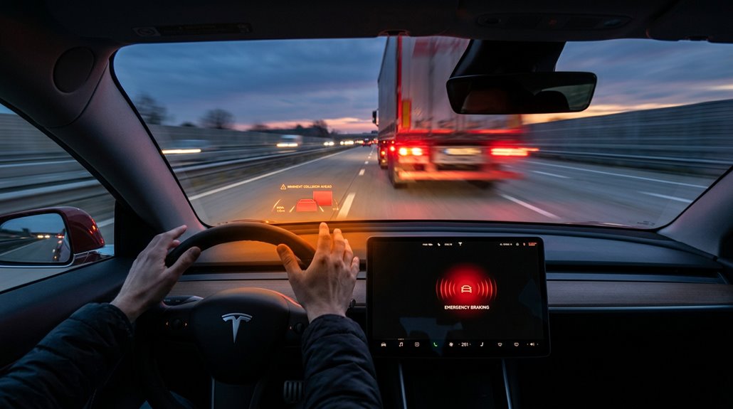camera and ai emergency braking