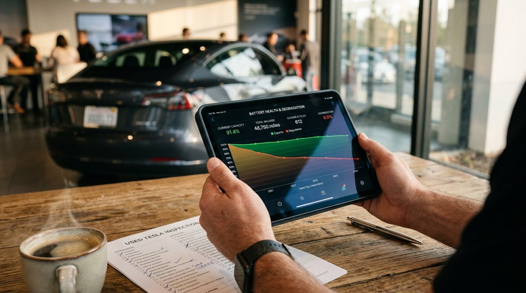 check tesla battery health