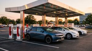 non tesla evs accessing superchargers