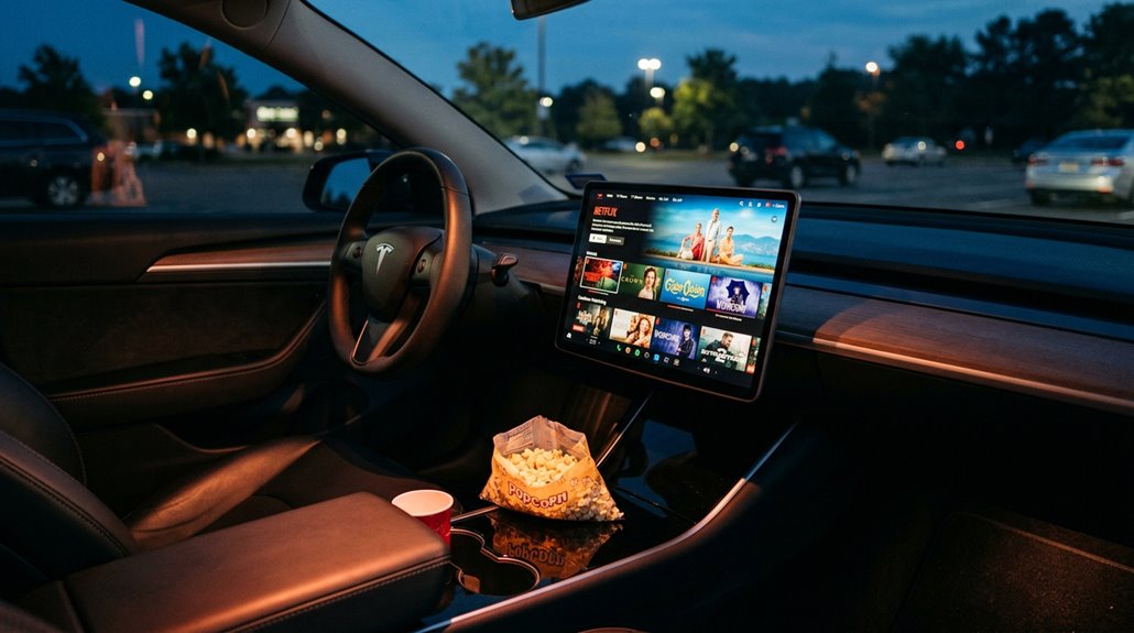 parked only in car streaming