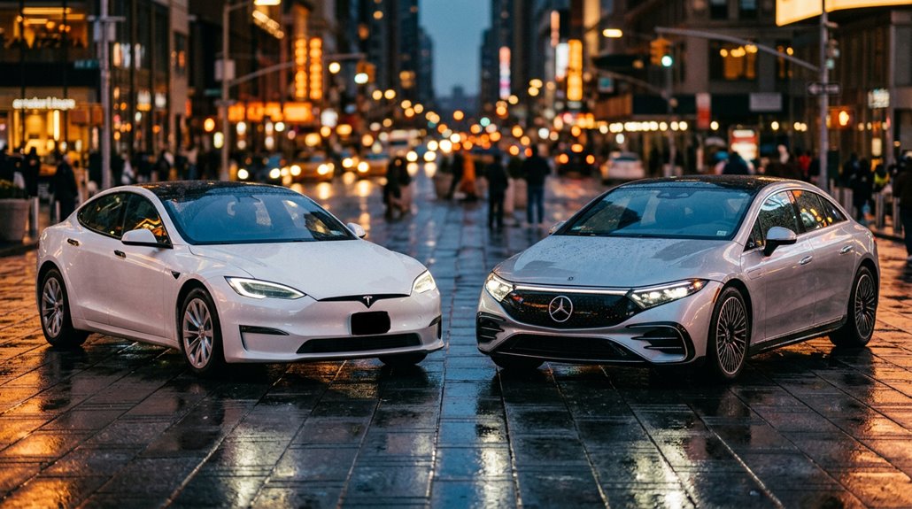 performance vs luxury tesla advantage