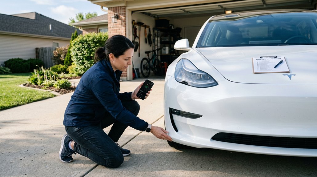 pre appointment tesla service checklist