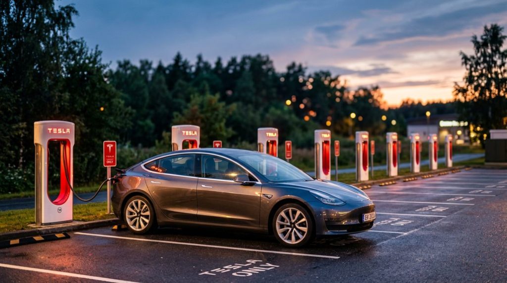 real time tesla charger availability