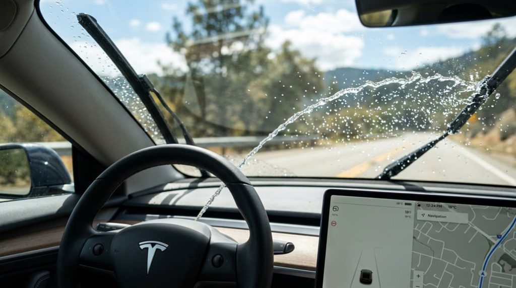 spray windshield washer reservoir