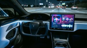 streaming music across teslas