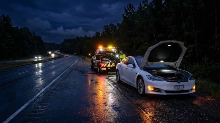 tesla 24 7 roadside support