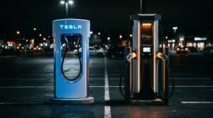 tesla charger outpaces rivals