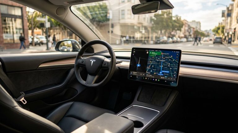 tesla navigation supports google maps