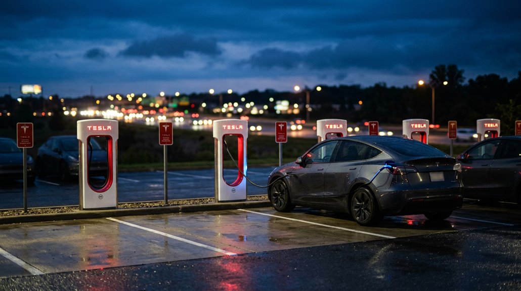 tesla s dominant fast charging infrastructure