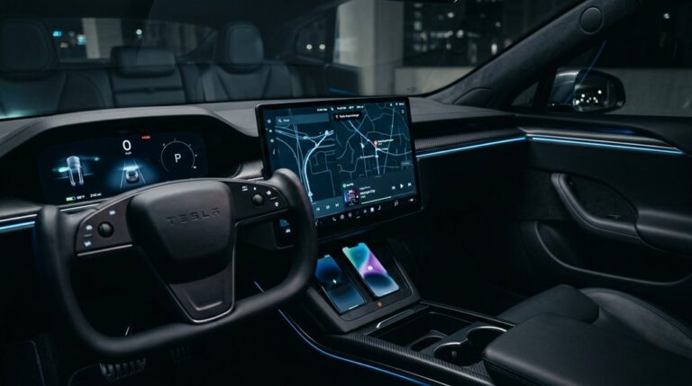 tesla software and infotainment