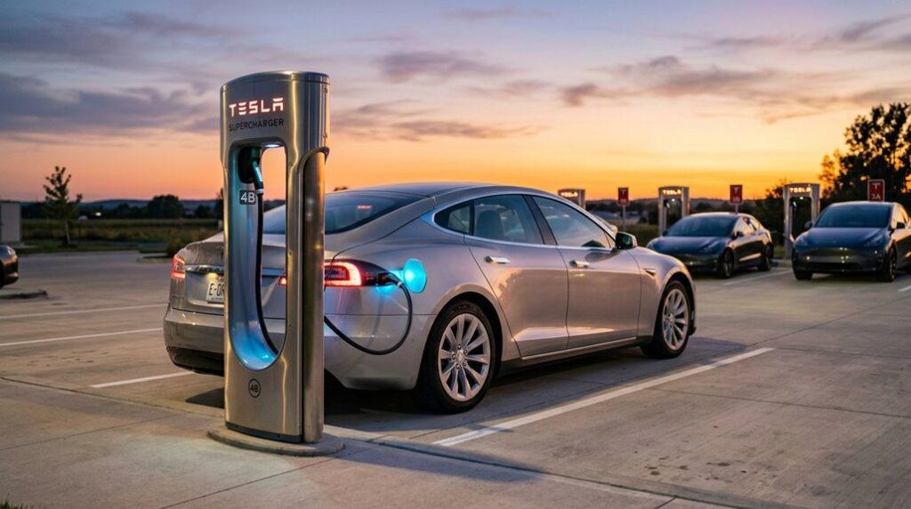 tesla supercharging and battery technology