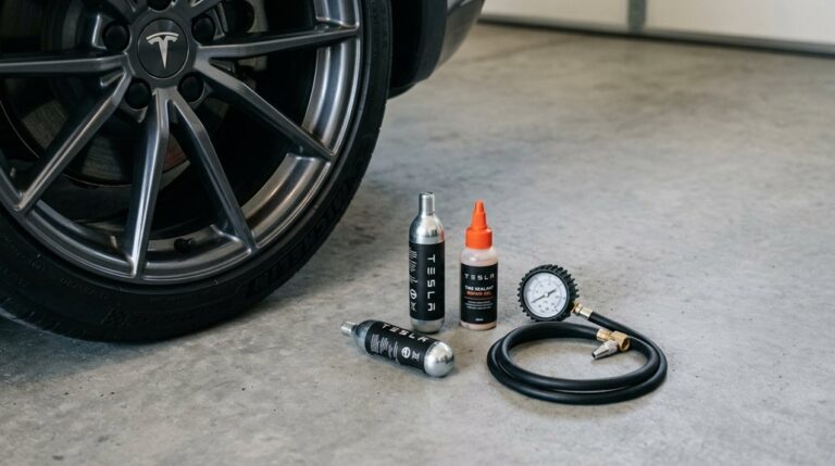 tesla tyre emergency repair kit
