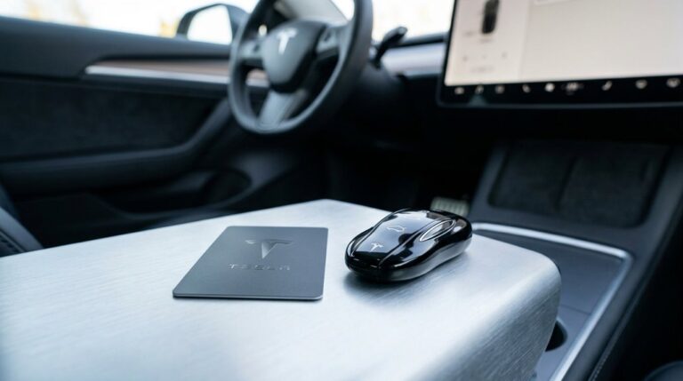 using tesla key fobs cards