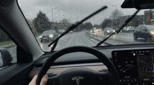 How To Spray Water on a Tesla Windshield