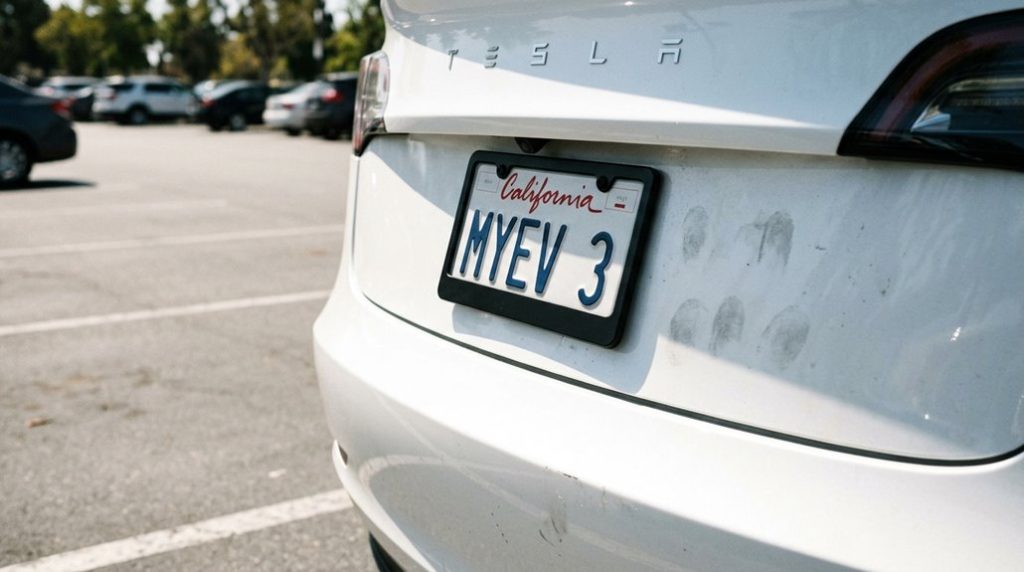 choosing tesla vanity plates