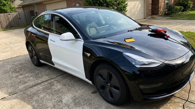 comprehensive tesla model 3 wrapping