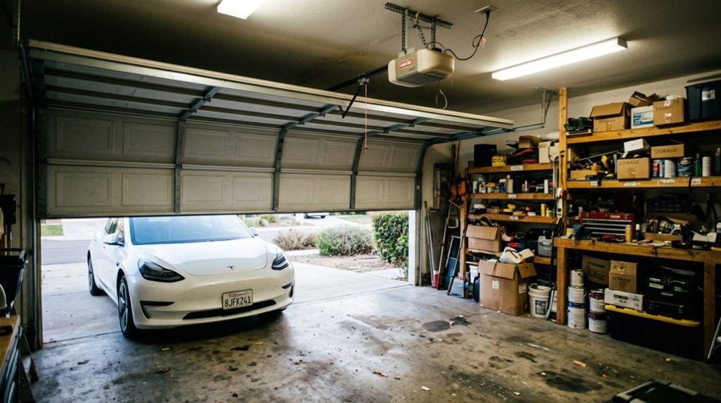 integrate tesla with garage opener