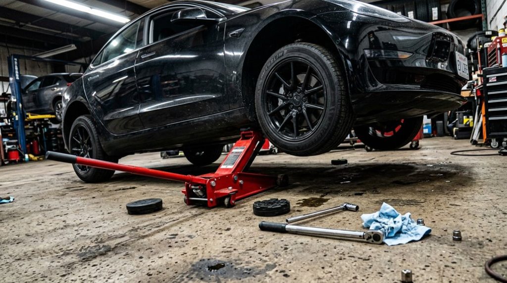 selecting and operating tesla floorjacks
