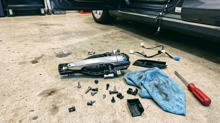 tesla door handle repair costs