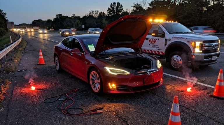 tesla roadside vs aaa