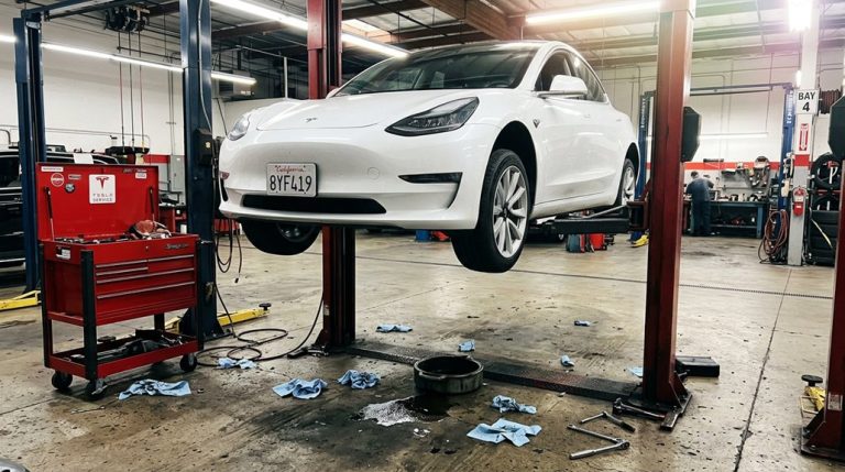 typical tesla repair durations