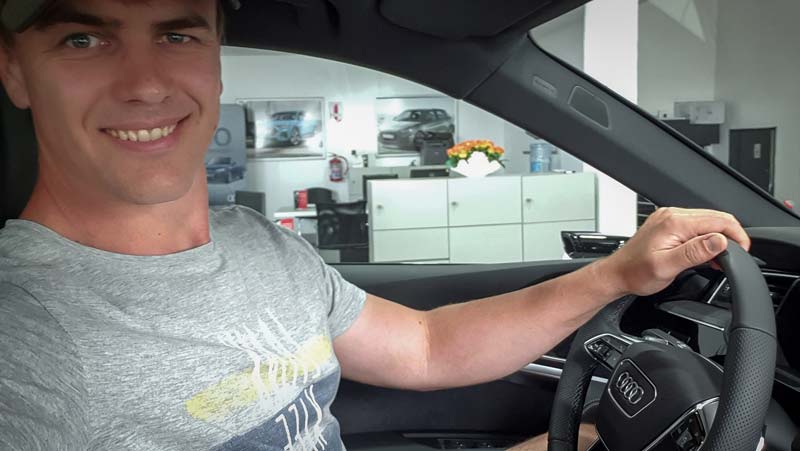Erwin Meyer Test Driving The Audi Etron