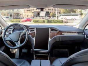 Inside-Tesla-with-Blank-Black-Screen