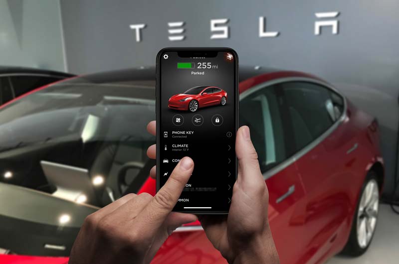 Tesla-App-Start-Button