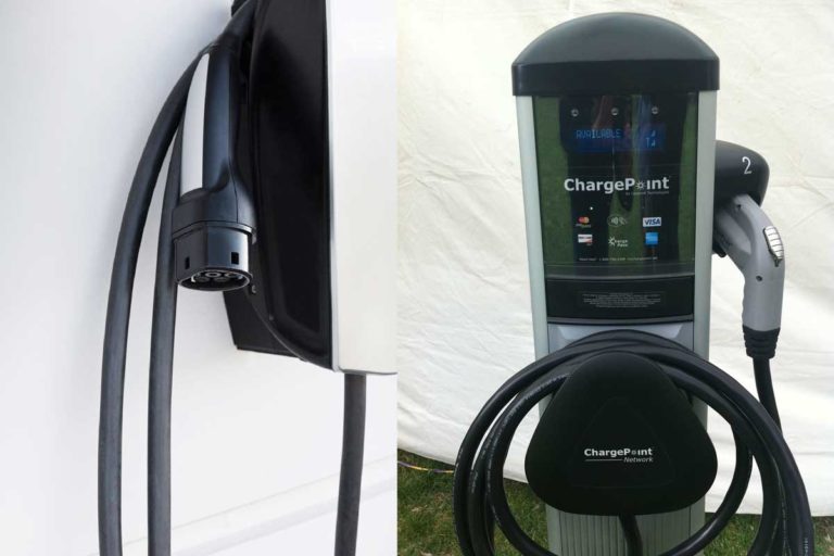 Tesla-Charger-With-Chargepoint-Charger