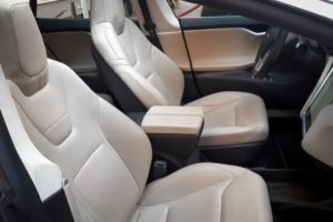 Tesla Model S White Seats